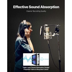 Äänieristyspeitto kudottu polyesterikangas kierrätetty puuvillatäyte 2438 x 2032 mm 2 kpl