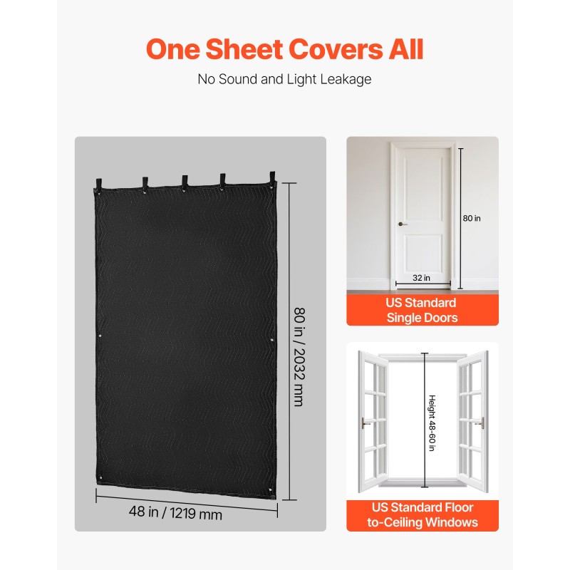 Ääntä vaimentava huopa kudottua polyesterikangasta kierrätetyllä puuvillatäytteellä 2032×1219 mm musta