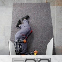 Muuttosuoja kierrätetty puuvilla 182,9 x 137,2 cm 24 kappaletta huonekalujen suojaan