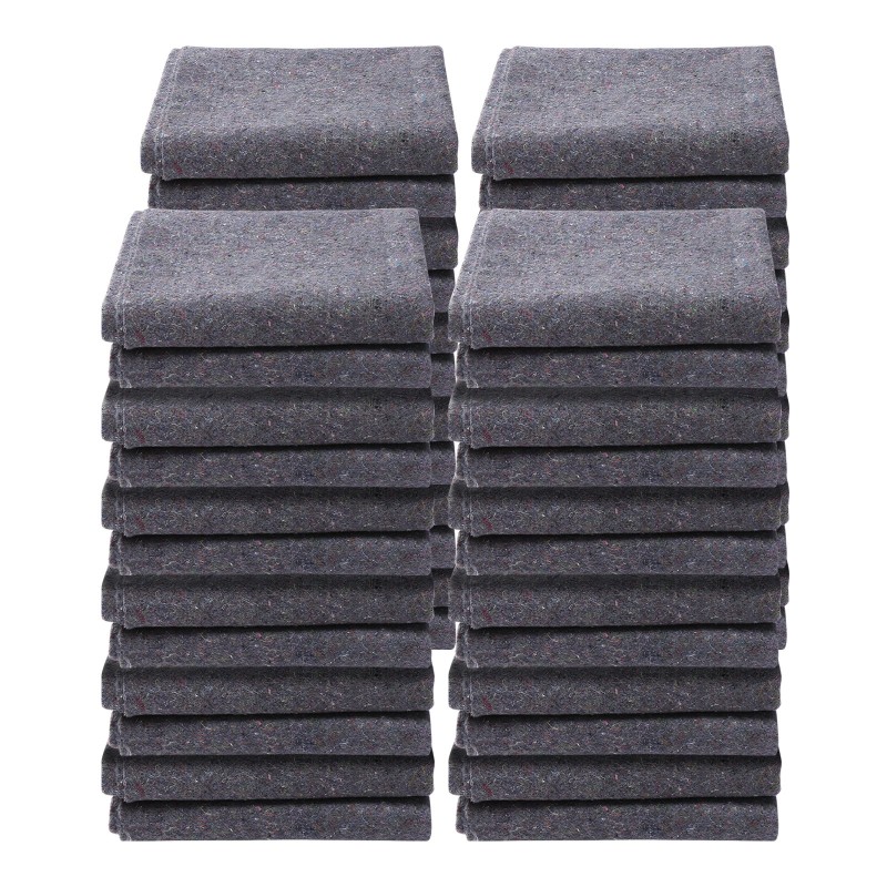 Muuttosuoja kierrätetty puuvilla 182,9 x 137,2 cm 24 kappaletta huonekalujen suojaan