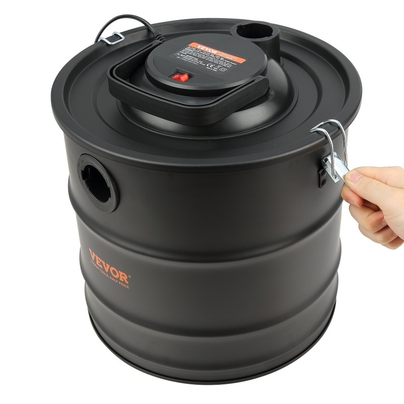 Tuhkaimuri sähkökäyttöinen 1200 W 20 l HEPA-suodatin 1,2 m metalliletku tulisijoille