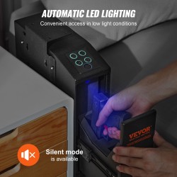 Pistoolikaappi kylmävalssatusta teräksestä yhdelle pistoolille seinään tai kalusteeseen asennettava kolmella avaustavalla