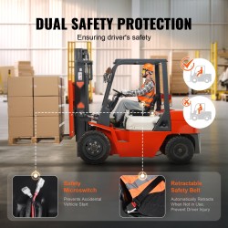 Trukinistuin PVC synteettinahka taittuva selkänoja 160–340 mm ura kelautuva turvavyö