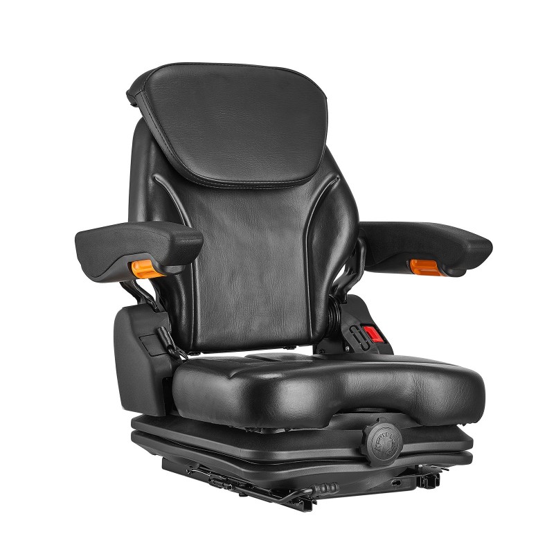 Trukkipenkki yleismallinen säädettävällä jousituksella selkänojalla käsinojilla korkeussäädettävällä niskatuella mikrokytkimellä