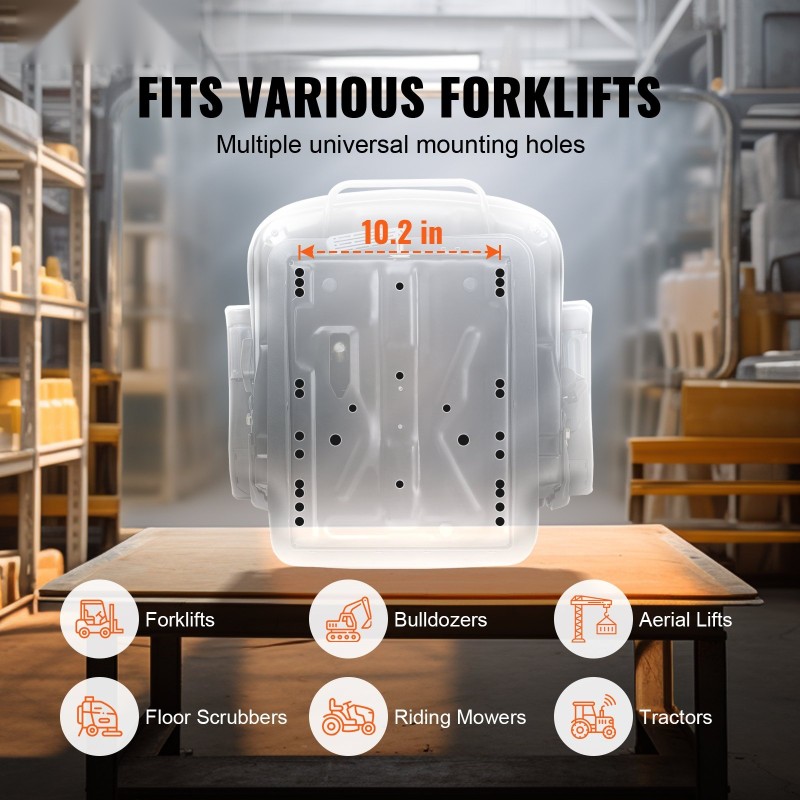 Traktorin ja trukin istuin PVC verhoilu kolmitasoinen iskunvaimennus säädettävä selkänoja turvavyö
