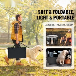 Taitettava kahdeksanpaneelinen lemmikkiaitaus 600D Oxford-kangas koko M 91 cm sisä- ja ulkokäyttöön