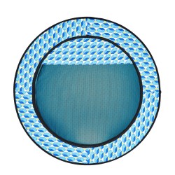 Taitettava lemmikkiaitaus 600D Oxford-kankaasta 1117×1117×609 mm sisä- ja ulkokäyttöön lukittavalla vetoketjulla