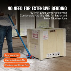 Lavapurkutyökalu hiiliteräs Q235 152 cm pitkä varsi 4 t kuormankantokyky pyörillä