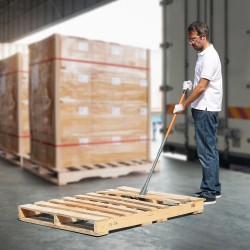 Lavapurkutyökalu hiiliteräs 127 cm varsi 907 kg kantokyky 102 mm haarukkaväli