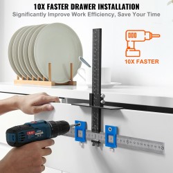 Vetimien asennusjigi säädettävä alumiiniseos ja ruostumaton teräs keskipistotyökalulla