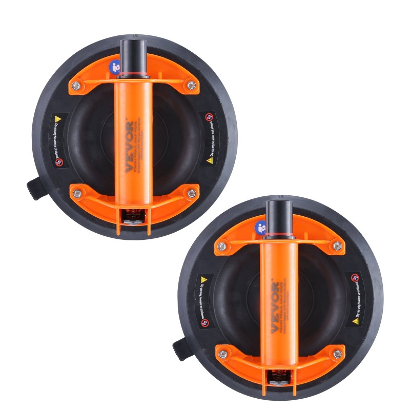 Imukupit NBR-materiaalia 203 mm 2 kpl 279 kg kokonaiskuorma lasin nostoon