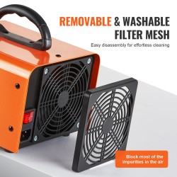 Otsonigeneraattori 12000 mg/h ajastin 0–120 min pestävä suodatin