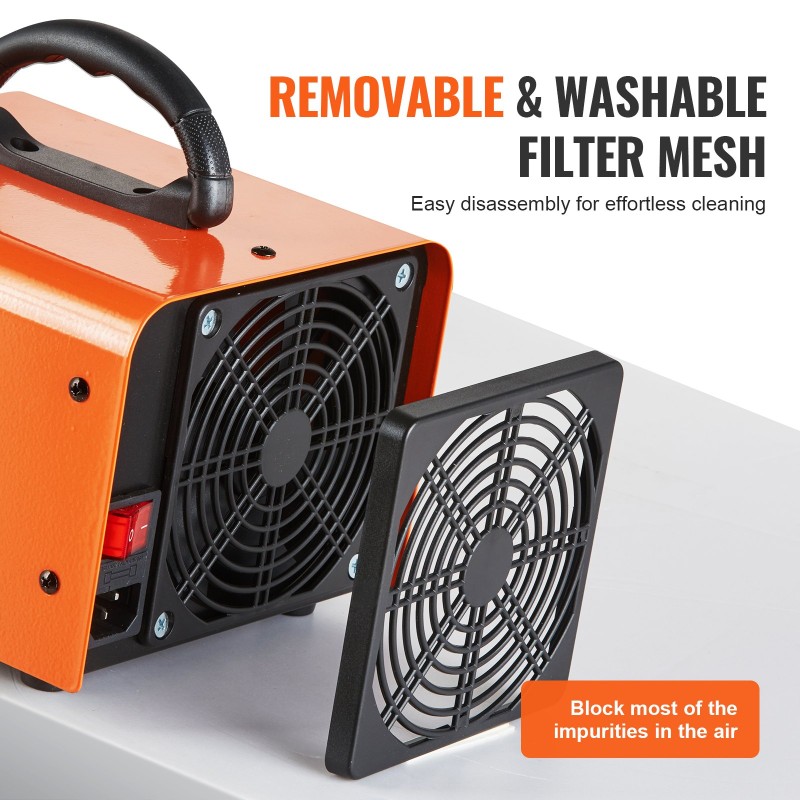 Otsonigeneraattori 12000 mg/h ajastin 0–120 min pestävä suodatin