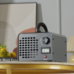 Otsonigeneraattori otsonintuotto 36000 mg/h ajastin 0–120 minuuttia ilmankosteusnäyttö irrotettava pölysuoja