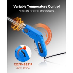 Kuumaveitsi vaahtoleikkuri säädettävä lämpötila 50–500 °C 150 ja 200 mm terät