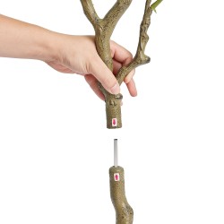 Keinotekoinen viikunaviikuna PE muovinen noin 120 cm ruukussa sisä ja ulkokäyttöön