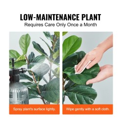 Keinotekoinen viikunaviikuna PE-muovinen noin 120 cm ruukussa sisä- ja ulkokäyttöön