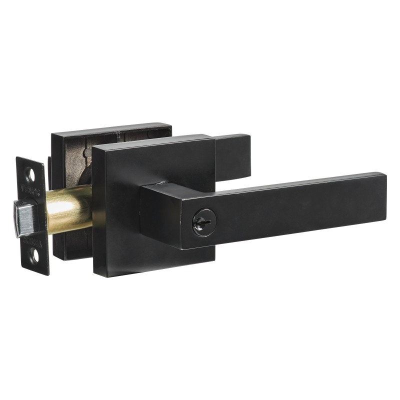 Ovenpainikesetti lukittava avaimella musta sinkkiseos käännettävä 34,9–45 mm