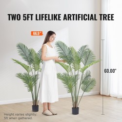 Tekokämmenpuu PE-materiaali 1,5 m 2 kpl sisä- ja ulkokäyttöön kaatumissuojalla