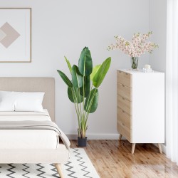 Tekokasvi paratiisilintu-puu 1,5 m PE-materiaali 1 kpl ruukulla sisäkäyttöön