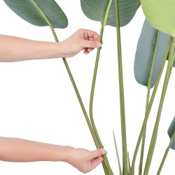 Tekokasvi paratiisilintu-puu 1,5 m PE-materiaali 1 kpl ruukulla sisäkäyttöön