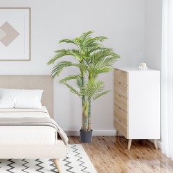 Tekokasvi kultaruokopalmu PE-materiaalia noin 2 m korkea kallistussuojalla sisäkäyttöön