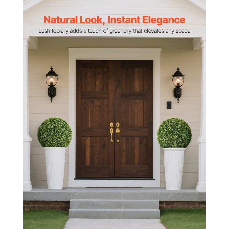 Keinotekoinen puksipuupallo 584 mm polyeteenilehdet 1 kpl ulkokäyttöön ja sisätiloihin