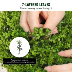 Tekokoristepensas pallomainen 61 cm 2 kappaletta PE-lehdet puuvarsi sisä- ja ulkokäyttöön