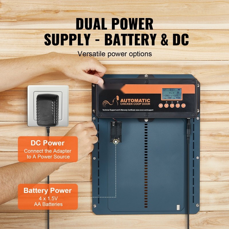 Automaattinen alumiininen kanalan ovi 210×260 mm valotunnistin ajastin