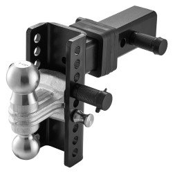 Säädettävä hiiliteräs kuulavetolaite 63,5mm vastaanottimeen 152mm pudotus 50mm ja 58,7mm kuulat