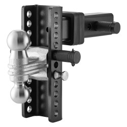 Perävaunun kuulavetokannatin hiiliteräs 63,5 mm vetolaitteelle kuulat 50 mm ja 58,7 mm