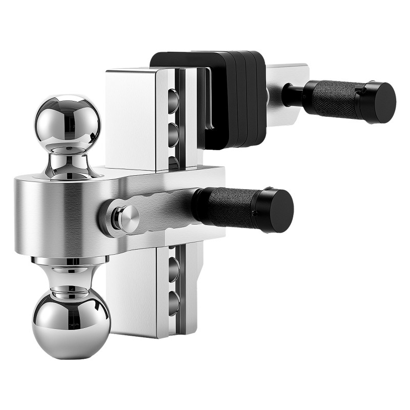 Säädettävä kolmikuulainen perävaunun vetokytkin 2 tuuman vastaanottimelle, 6 tuuman pudotus, 6800 kilogrammaa