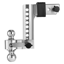 Vetokuulakoukku kolmipalloinen ja säädettävä 2 5 tuuman vastaanottimeen hiiliteräs ja alumiiniseos 8390 kilogrammaa