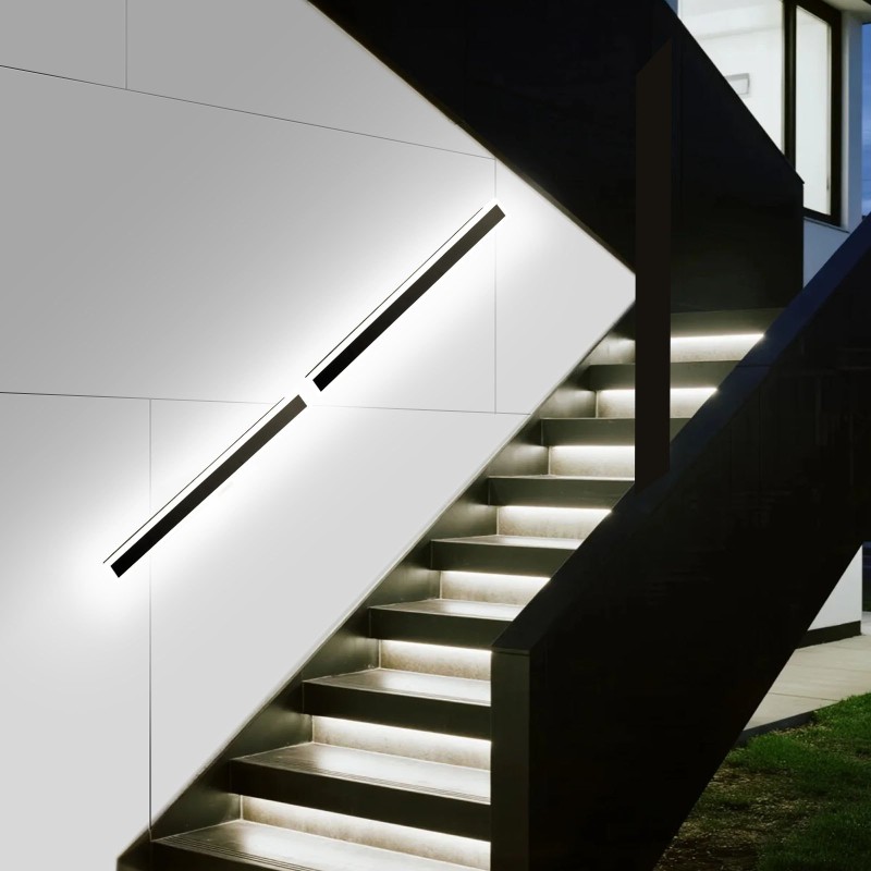 Ulkoseinävalaisimet 2 kpl 1200 mm IP65-vesitiivis säädettävä värilämpötila himmennettävä kaukosäätimellä