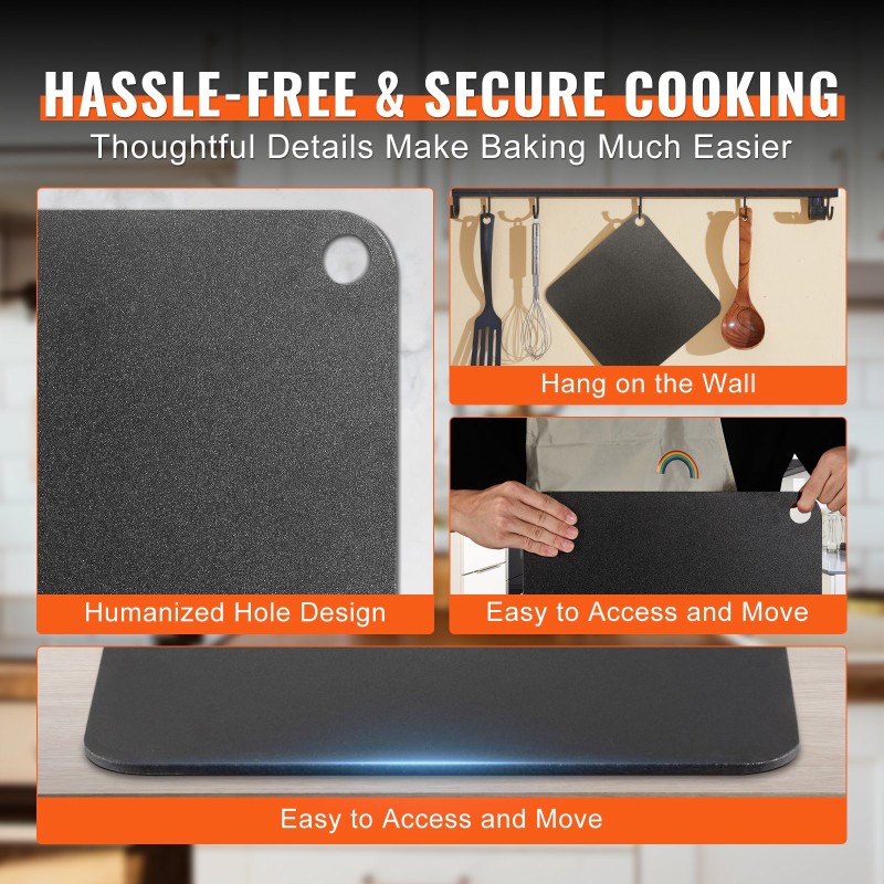 Pizzateräslevy esimaustettu hiiliteräs 340×250×6 mm uuniin ja grilliin