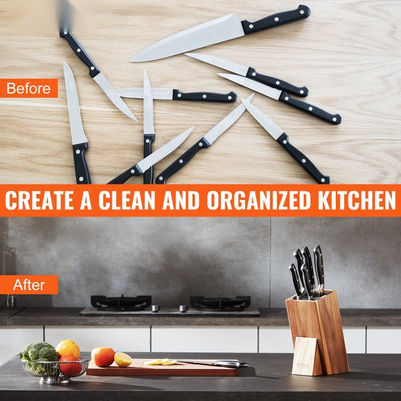 Veitsiteline akasiapuuta 175x110x250 mm irrotettavalla PP-harjalla kallistettu luistamattomilla jaloilla