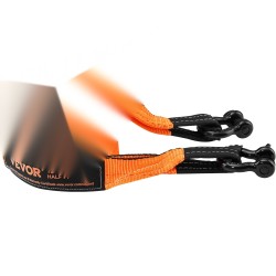 Vinssin talteenottosetti polyesterihihna 7 6 cm leveä 914 cm pitkä 2 D rengasta säilytyslaukku