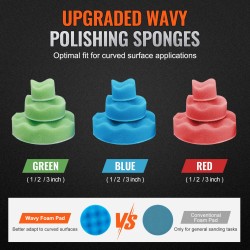 Pienikokoinen paineilma-epäkeskohiomakone alumiini 2,5 5,1 ja 7,6 cm 15000 kierrosta minuutissa 58-osainen