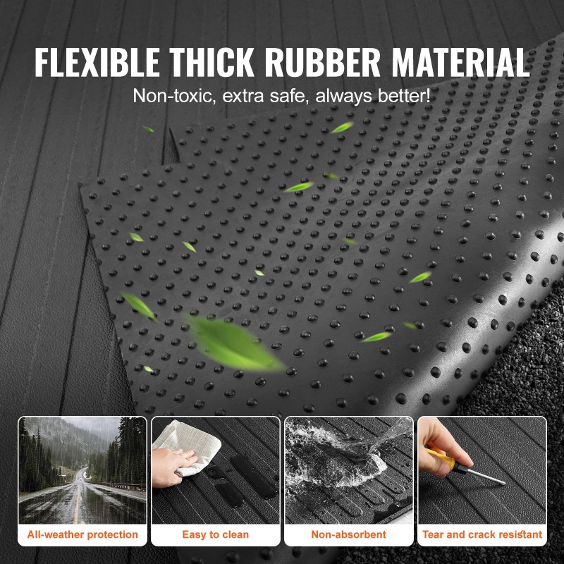 Kuminen lavamatto 6,2 mm paksu sopii Ford F150 2015–2023 lyhyt lava