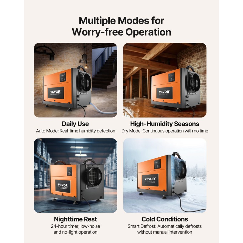 Teollisuusluokan ilmankuivain sinkitty teräsrunko 50 litraa kellariin varastoon siirrettävä