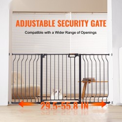 Turvaportti rautaa ja muovia säädettävä leveys 749–1417 mm korkeus 762 mm