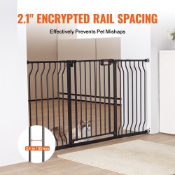 Turvaportti rautaa ja muovia säädettävä leveys 749–1417 mm korkeus 762 mm