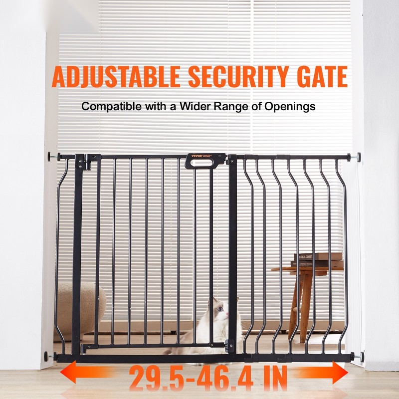 Turvaportti rauta ja muovi 74,9–122,9 cm korkeus 76,2 cm musta portaisiin