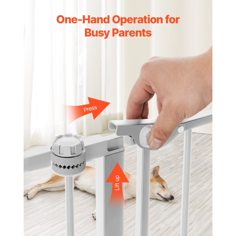 Turvaportti 8 paneelia 487,7 cm leveä 71,1 cm korkea lapsille ja lemmikeille