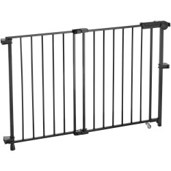 Turvaportti säädettävä leveys 75–109 cm korkeus 71 cm ilman kynnystä musta