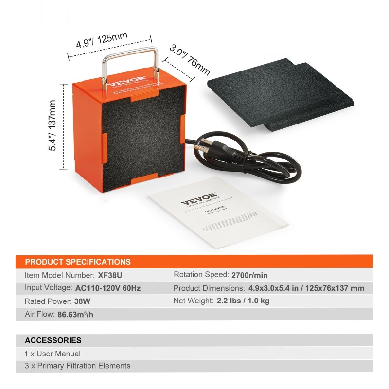 Pöytämallinen 38-wattinen savunpoistaja antistaattinen metallirunko kolmikerroksinen aktiivihiilisuodatin juotostöihin