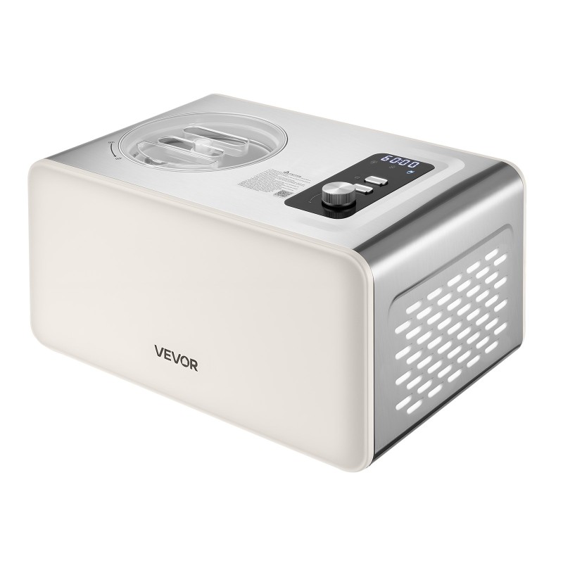 Automaattinen jäätelökone sisäänrakennetulla kompressorilla 2 l 3 toimintatilaa ilman esipakastusta ruostumatonta terästä