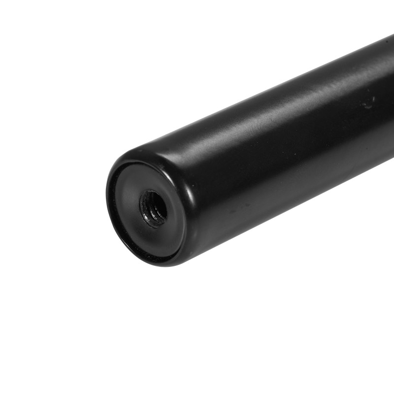 Kaksinkertainen teräsverhotanko mattamusta säädettävä 182,9–365,8 cm halkaisijat 2,5 ja 1,9 cm