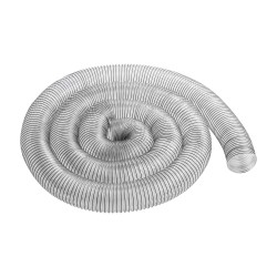 Pölynpoistoletku PVC-muovinen paksunnettu 100 mm x 6,1 m teräslankavahvistettu läpinäkyvä