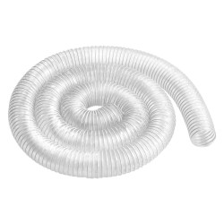 PVC-muovinen puruletku 63 mm x 3050 mm hiiliteräskierrolla 4 ruostumatonta kiristintä
